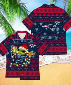 New England Patriots Baby Yoda Star Wars Funny Hawaiian Shirt New For Fans Gift Christmas Holidays