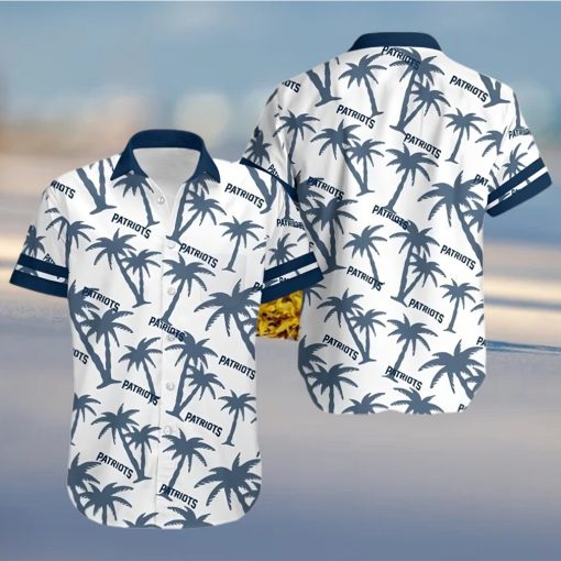 New England Patriots Coconut Tree Nfl Hawaiian Shirt