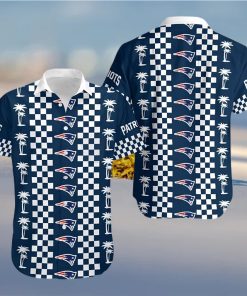 New England Patriots Coconut Trees Hawaiian Shirt