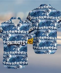 New England Patriots Coconut Trees Nfl Hawaiian Shirt