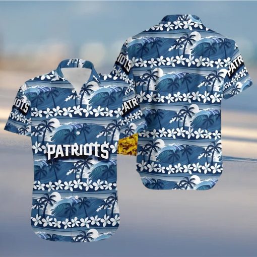 New England Patriots Coconut Trees Nfl Hawaiian Shirt