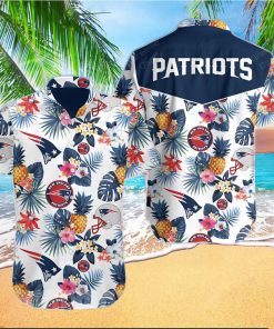 New England Patriots Floral All Over Print Unisex Hawaiian Shirt And Beach Short