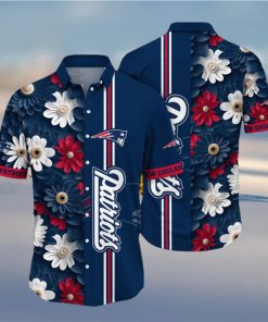 New England Patriots Hawaii Shirt Flower Sporty And Stylish