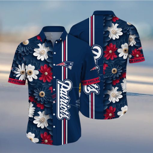 New England Patriots Hawaii Shirt Flower Sporty And Stylish