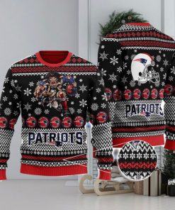 New England Patriots Logo Cute Christmas Gift Ugly Christmas Sweater For Fans