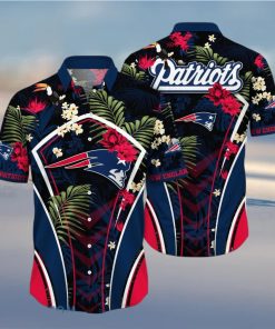 New England Patriots NFL Flower Hawaiian Shirt