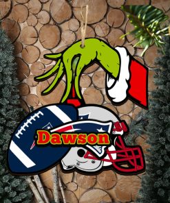 New England Patriots NFL Grinch Personalized Ornament SP121023118ID03