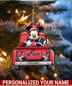 New England Patriots NFL Mickey Ornament Personalized Your Name SP12102352ID05