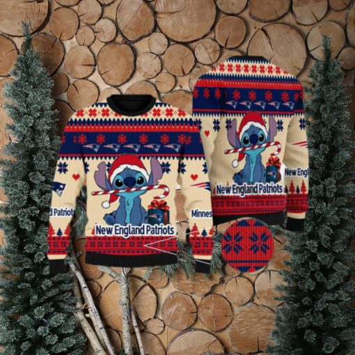 New England Patriots NFL Stitch New Ugly Christmas Sweater For Men And Women Gift Fans