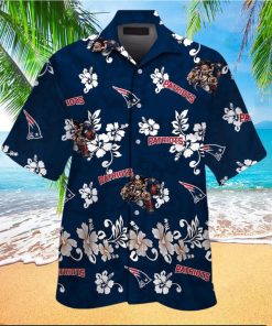 New England Patriots Short Sleeve Button Up Tropical Hawaiian Shirt VER026