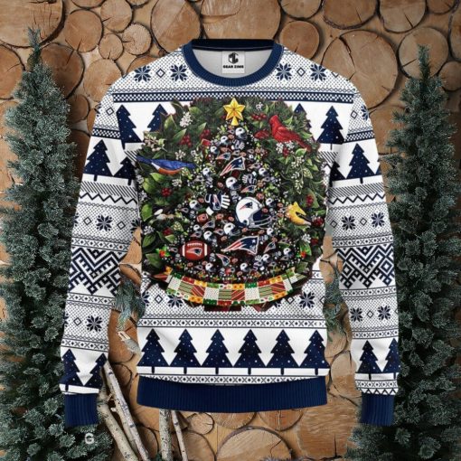 New England Patriots Tree Ball Xmas Ugly Christmas Sweater Best Christmas Gift Ideas