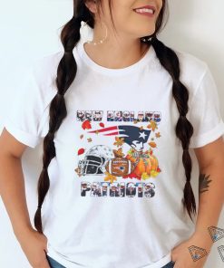 New England Patriots fall helmet pumpkin shirt