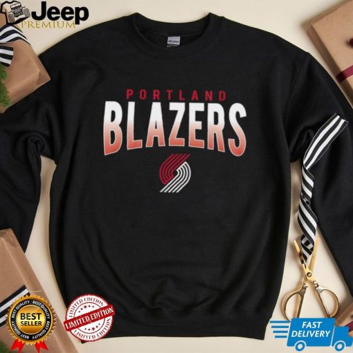 New Era Portland Trail Blazers Black Logo Shirt