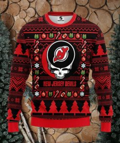 New Jersey Devils Grateful Dead Ugly Christmas Sweater Men And Women Sport Fans Gift