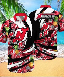 New Jersey Devils NHL Hawaiian Shirt Fireflies Ninety Minute Game Shirts