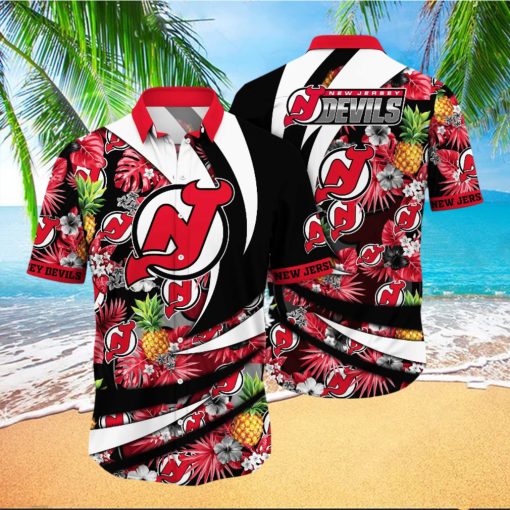 New Jersey Devils NHL Hawaiian Shirt Fireflies Ninety Minute Game Shirts