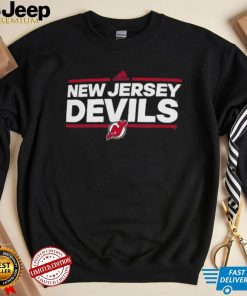 New Jersey Devils adidas Black Dassler climalite Performance T Shirt