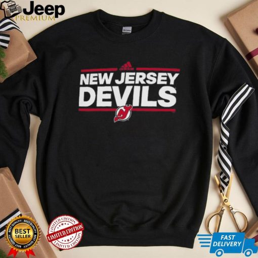 New Jersey Devils adidas Black Dassler climalite Performance T Shirt