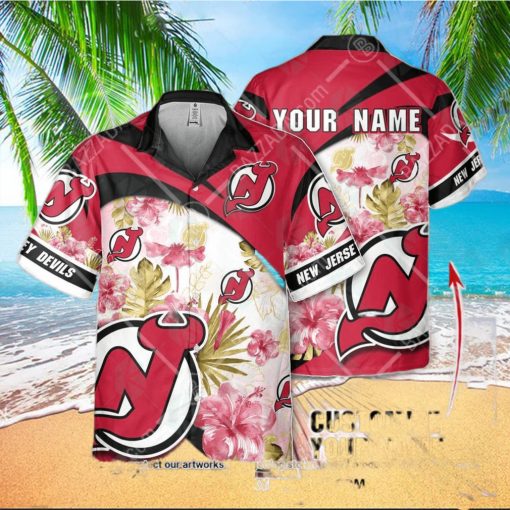 New Jersey Devils custom personalized Hawaiian Shirt