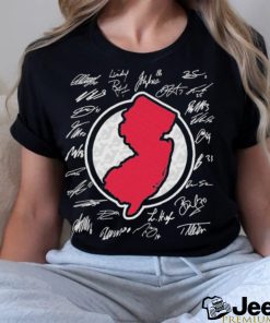 New Jersey Devils map signatures shirt