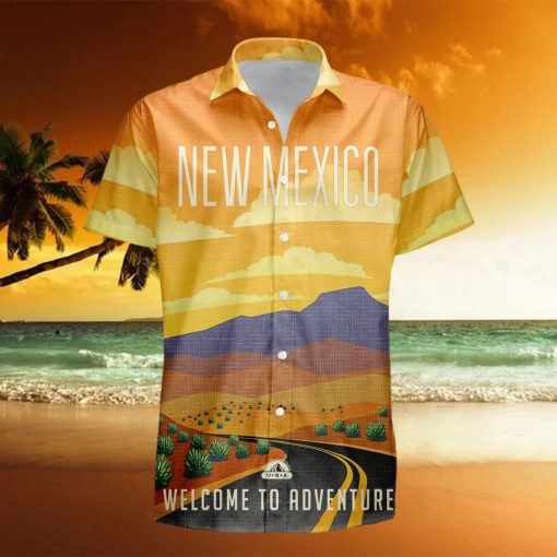 New Mexico Retro Style Travel Summer 3D Hawaiian Shirt Gift For Men And Women Fans hawaiian shirt