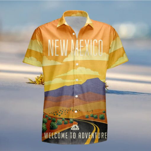 New Mexico Retro Style Travel Summer 3D Hawaiian Shirt Gift For Men And Women Fans