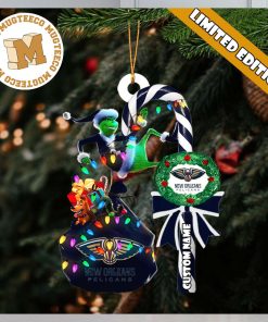 New Orleans Pelicans NBA Grinch Candy Cane Personalized Xmas Gifts Christmas Tree Decorations Ornament_86706727 1