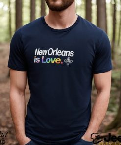 New Orleans Pelicans is love city pride team logo shirt