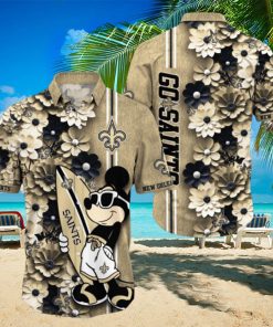 New Orleans Saints Aloha Mick Pattern Hawaiian Shirt For Fans