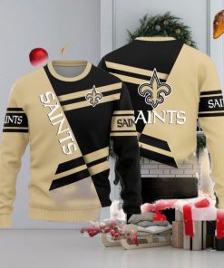 New Orleans Saints Basic Pattern Knitted Ugly Christmas Sweater AOP Gift For Men And Women