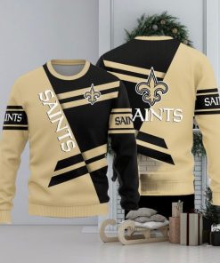 New Orleans Saints Basic Pattern Ugly Christmas Sweater