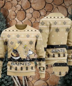 New Orleans Saints Charlie Brown Peanuts Snoopy Ugly Christmas Sweaters