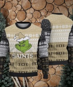 New Orleans Saints Christmas Grinch Ugly Christmas Sweaters