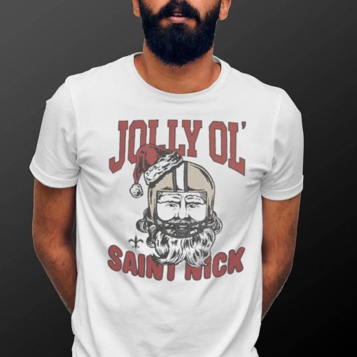 New Orleans Saints Christmas Jolly Ol Saint Nick shirt