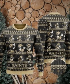 New Orleans Saints Christmas Multi Mickey Mouse Ugly Christmas Sweaters