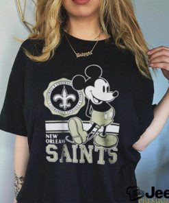 New Orleans Saints Football Logo Mickey Mouse shirt