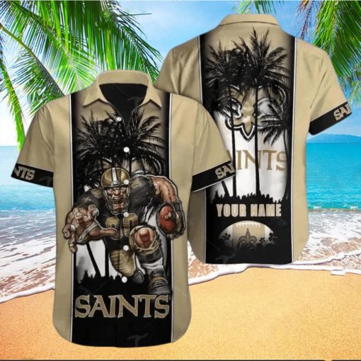 New Orleans Saints Hawaiian Shirt Nfl Football Custom Name Hawaiian Shirt Man