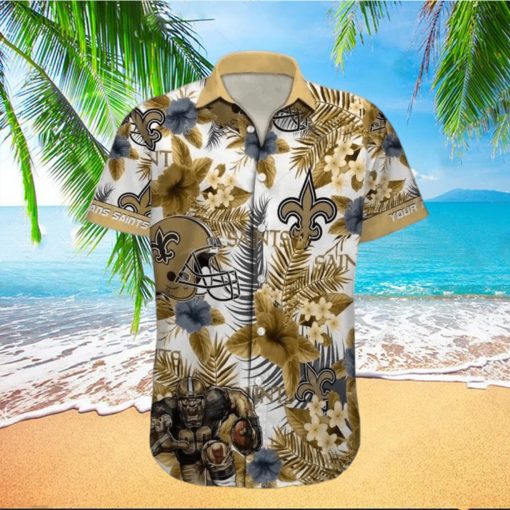 New Orleans Saints Hawaiian Shirt Nfl Football Personalized Aloha Hawaiian Shirt For Mens Womens