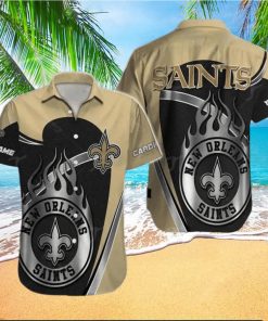 New Orleans Saints Hawaiian Shirt Nfl Football Personalized Aloha Hawaiian Shirt