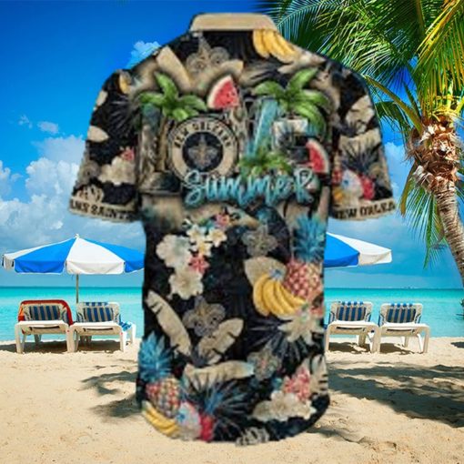 New Orleans Saints NFL Flower Logo Colorful Luau Hawaiian Shirt