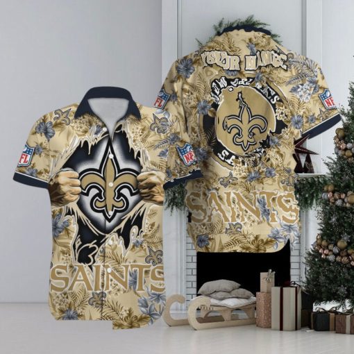 New Orleans Saints NFL Hawaiian Shirt Custom Name For Fans