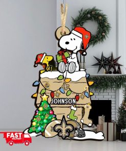 New Orleans Saints NFL Snoopy Ornament Personalized Christmas 2023 Holidays