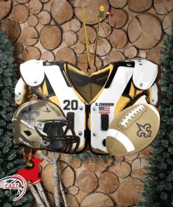 New Orleans Saints NFL Sport Ornament Custom Your Name And Number 2023 Christmas Tree Decorations