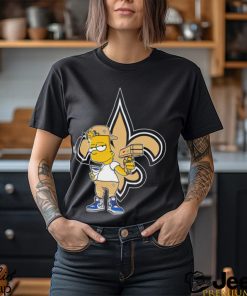 New Orleans Saints NFL X Bart Simpson cartoon shirt