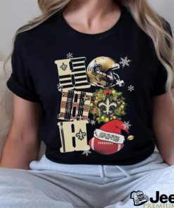 New Orleans Saints Nfl Ho Ho Ho Christmas T shirt