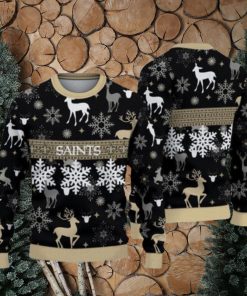 New Orleans Saints Pattern Ugly Christmas Sweaters