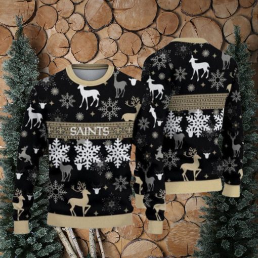 New Orleans Saints Pattern Ugly Christmas Sweaters