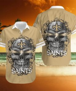 New Orleans Saints Skull 3D Hawaiian Shirt Summer Collection