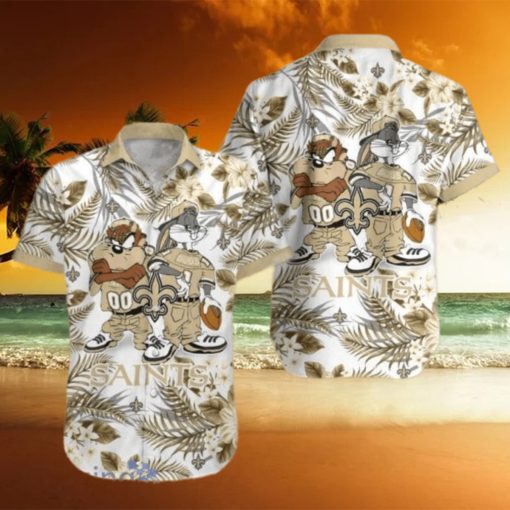 New Orleans Saints Taz And bugs NFL Teams Hawaiian Shirt Gift For Men And Women