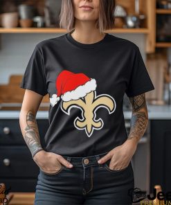 New Orleans Saints logo Santa Hat Christmas 2023 Shirt